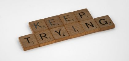 scrabble, scrabble pieces, lettering, letters, wood, scrabble tiles, white background, words, quote, letters, type, typography, design, layout, focus, bokeh, blur, photography, images, image, keep trying, do the work, work, put in the hours, laziness, procrastination, nocrastination, do it, just do it, keep going, don't stop, persistence, grind, one step at a time, one foot after the other, pressing on, press on, 
